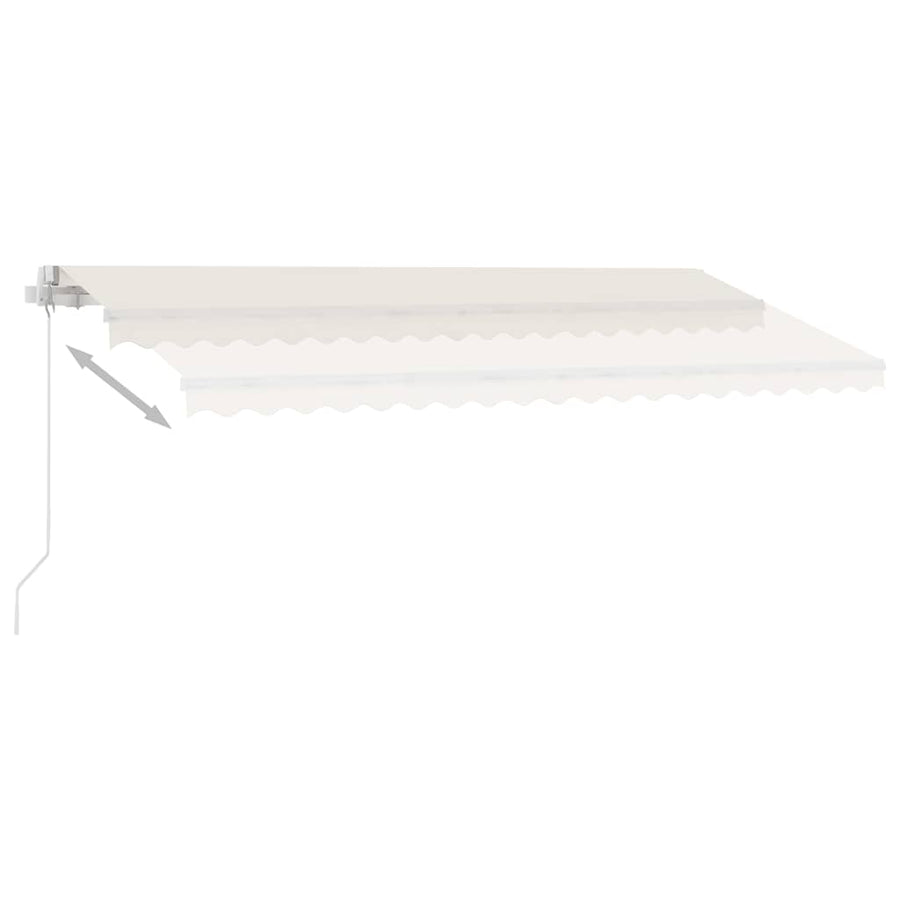 Manual Awning 4.5 x 3 m Cream 100% Polyester