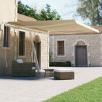 Manual Awning 4.5 x 3 m Cream 100% Polyester