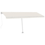 Freestanding Manual Retractable Awning 500x300 cm Cream (313193+313169+315091)