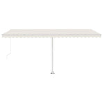 Manual Awning 5 x 3 m Cream 100% Polyester