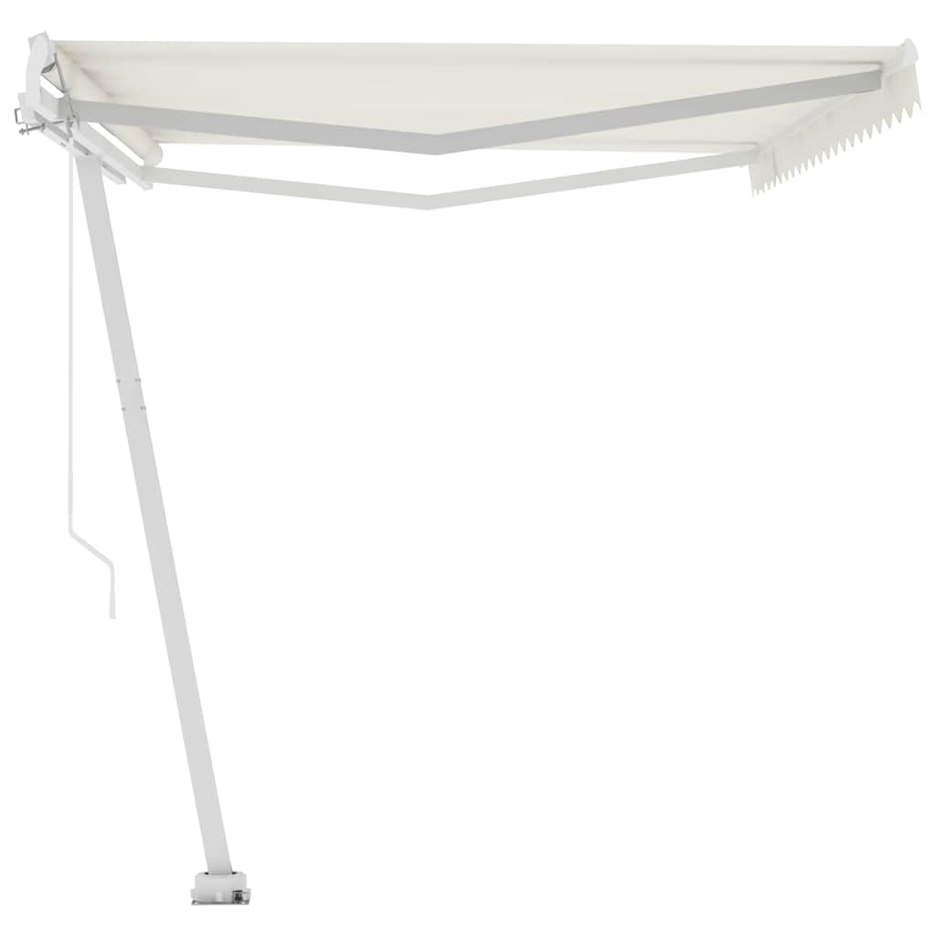 Freestanding Manual Retractable Awning 500x300 cm Cream (313193+313169+315091)