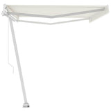 Freestanding Manual Retractable Awning 500x300 cm Cream (313193+313169+315091) - 45-Degree Angle