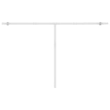Freestanding Manual Retractable Awning 400x350 cm Yellow/White (313195+313177+315091) - 45-Degree Angle