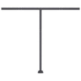 Freestanding Manual Retractable Awning 300x250 cm Yellow/White - Close-Up Angle