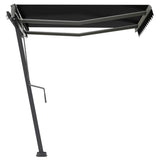 Freestanding Manual Retractable Awning 300x250 cm Anthracite - 45-Degree Angle