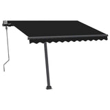 Freestanding Manual Retractable Awning 300x250 cm Anthracite - Side View