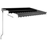 Freestanding Manual Retractable Awning 300x250 cm Anthracite - Extra Image