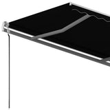 Freestanding Manual Retractable Awning 300x250 cm Anthracite - Rear View