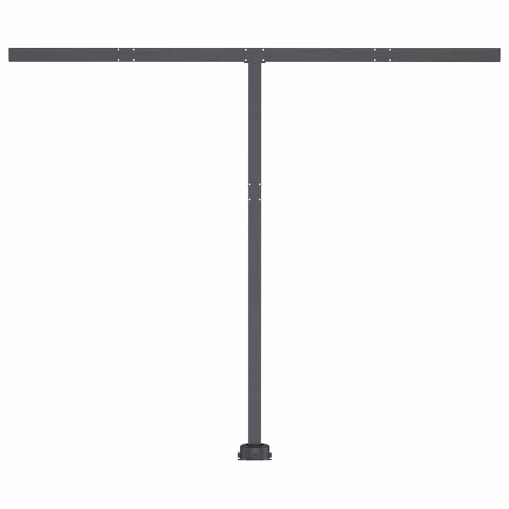 Manual Retractable Awning with LED 300x250 cm Anthracite