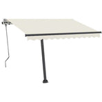Manual Awning 3.5 x 2.5 m Cream 100% Polyester
