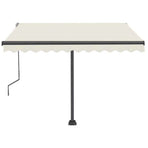 Manual Awning 3.5 x 2.5 m Cream 100% Polyester