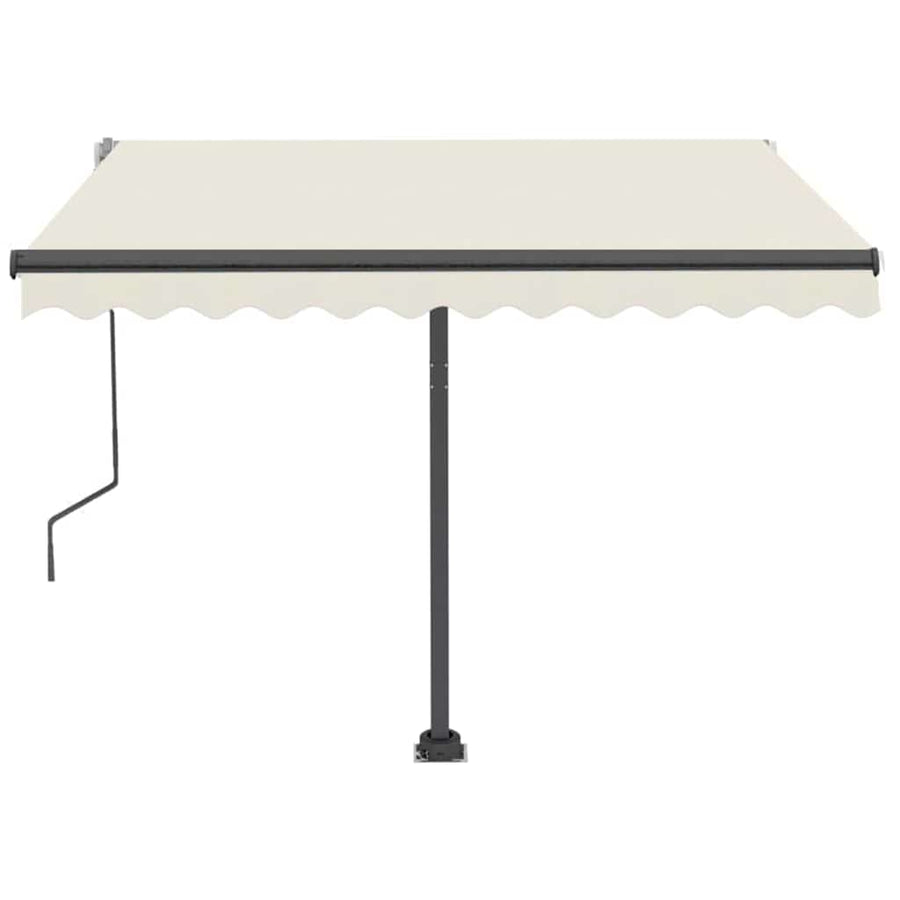 Manual Awning 3.5 x 2.5 m Cream 100% Polyester