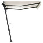 Manual Awning 3.5 x 2.5 m Cream 100% Polyester