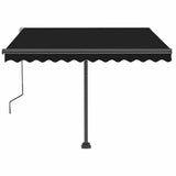 Freestanding Manual Retractable Awning 350x250 cm Anthracite - Top-Down View
