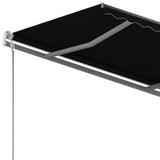 Freestanding Manual Retractable Awning 350x250 cm Anthracite - Rear View