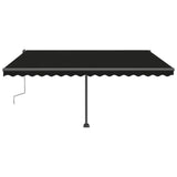 Freestanding Manual Retractable Awning 400x300 cm Anthracite - Top-Down View