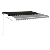 Freestanding Manual Retractable Awning 400x300 cm Anthracite - 45-Degree Angle