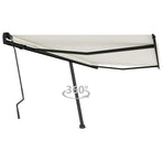 Manual Awning 4.5 x 3 m Cream 100% Polyester