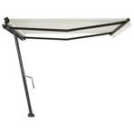 Manual Awning 4.5 x 3 m Cream 100% Polyester