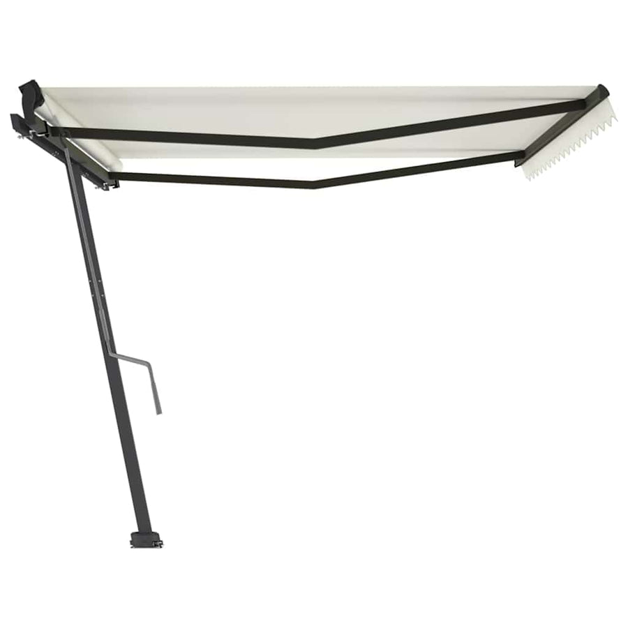 Manual Awning 4.5 x 3 m Cream 100% Polyester