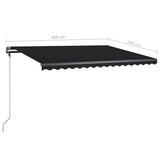 Freestanding Manual Retractable Awning 450x300 cm Anthracite - Extra Image