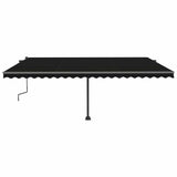 Freestanding Manual Retractable Awning 500x300 cm Anthracite - Top-Down View
