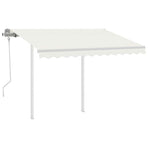 Manual Awning 3 x 2.5 m Cream 100% Polyester