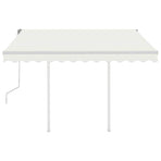 Manual Awning 3 x 2.5 m Cream 100% Polyester