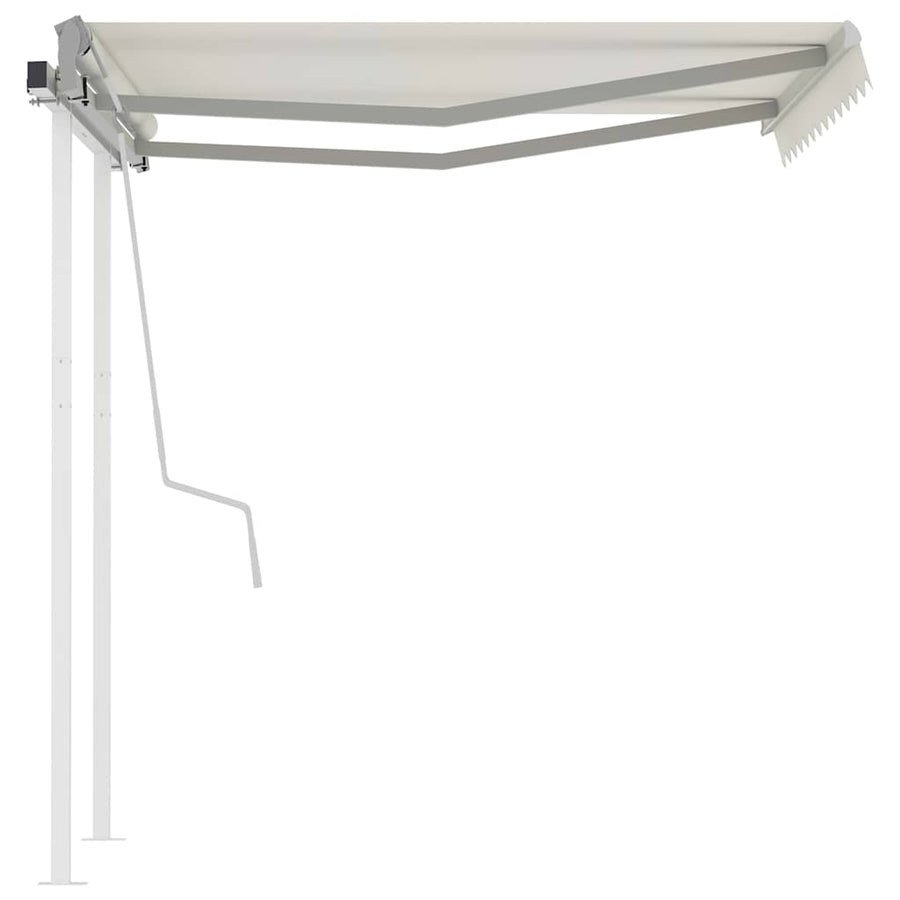 Manual Awning 3 x 2.5 m Cream 100% Polyester