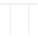 Manual Retractable Awning with Posts 3x2.5 m Cream