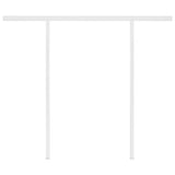 Manual Retractable Awning with Posts 3x2.5 m Anthracite - Close-Up Angle