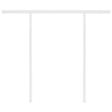Manual Retractable Awning with Posts 3.5x2.5 m Blue and White