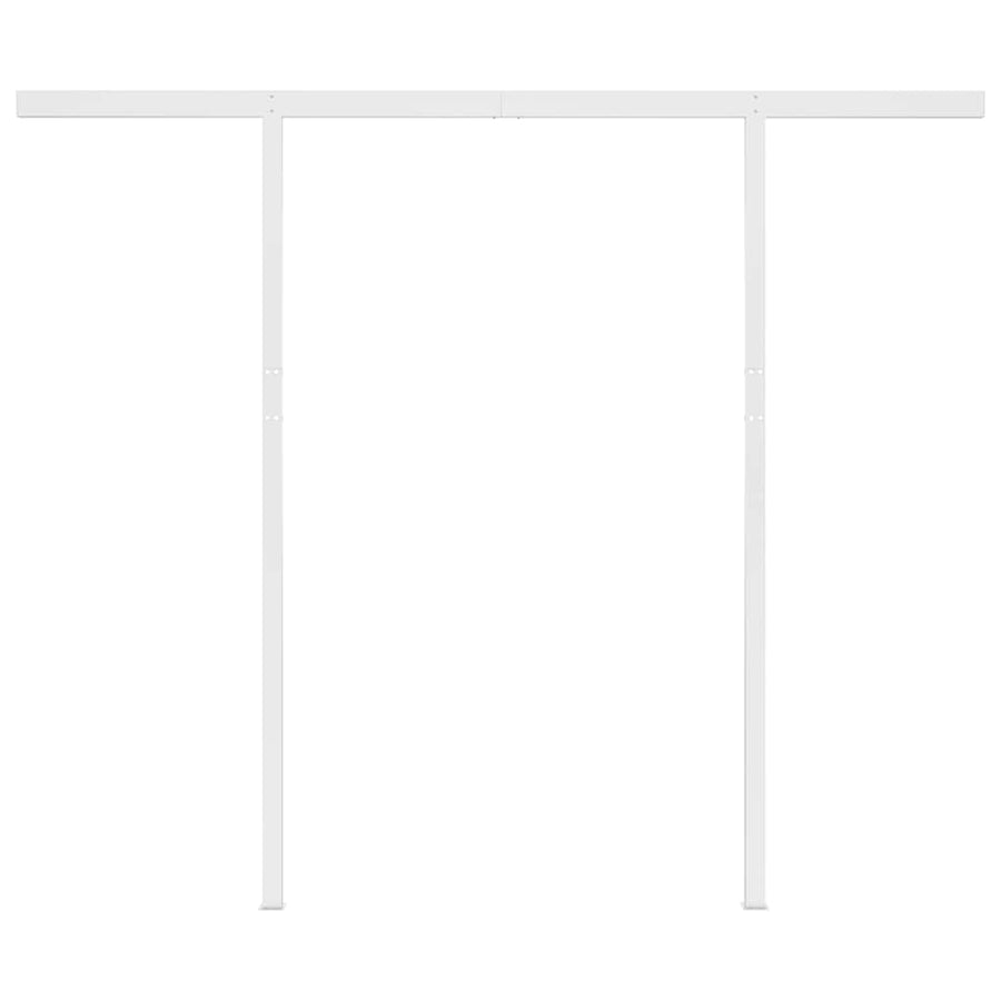 Manual Awning 3.5 x 2.5 m Yellow and White Stripe