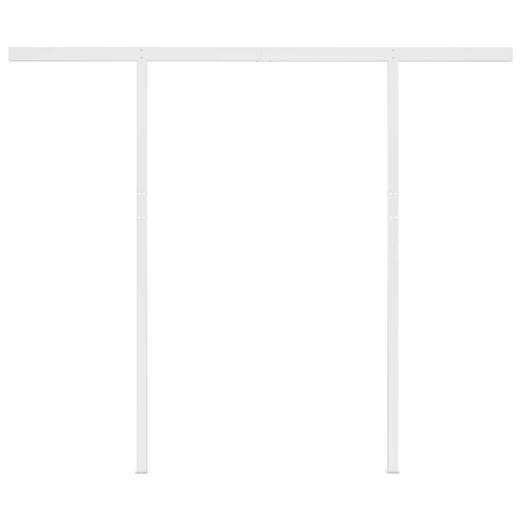 Manual Retractable Awning with Posts 3.5x2.5 m Anthracite