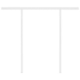 Manual Retractable Awning with Posts 3.5x2.5 m Anthracite