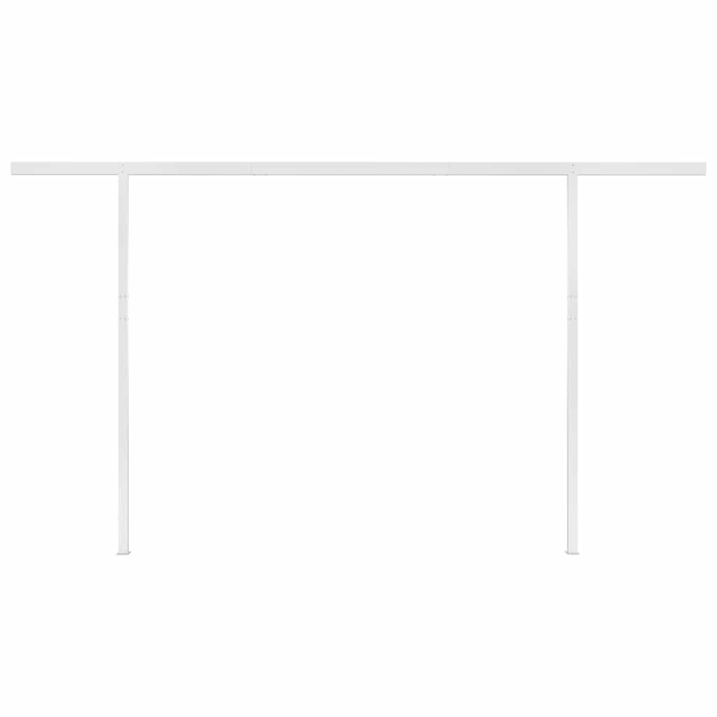 Manual Retractable Awning with Posts 4,5x3 m Anthracite