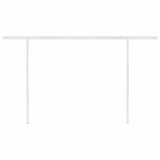 Manual Retractable Awning with Posts 4.5x3 m Anthracite - Close-Up Angle