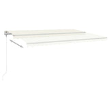 Manual Retractable Awning with Posts 5x3 m Cream (313193+313169+315094) - Extra Image