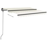Manual Retractable Awning with Posts 3x2.5 m Cream - Extra Image