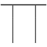 Manual Retractable Awning with Posts 3x2.5 m Cream - Close-Up Angle