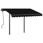 Manual Awning 3 x 2.5 m Anthracite 100% Polyester
