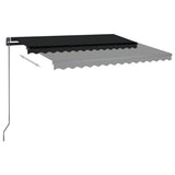 Manual Retractable Awning with Posts 3x2,5 m Anthracite - Extra Image