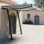 Manual Awning with Solar LED 3 x 2.5 m Blue and White Stripe