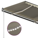 Manual Retractable Awning with LED 3x2,5 m Cream