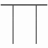 Manual Retractable Awning with Posts 3.5x2.5 m Cream - Close-Up Angle
