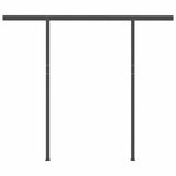 Manual Retractable Awning with Posts 3.5x2.5 m Anthracite - Close-Up Angle