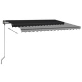 Manual Retractable Awning with LED 4x3 m Anthracite - Extra Image
