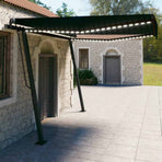 Manual Awning with Solar LED 4 x 3 m Anthracite 100% Polyester
