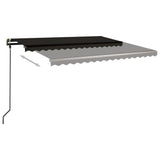 Manual Retractable Awning with Posts 4.5x3 m Anthracite - Extra Image