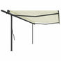 Manual Awning 5 x 3 m Cream 100% Polyester